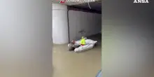 Bomba d'acqua a San Benedetto del Tronto: i cittadini in salvo in gommone con la guardia costiera