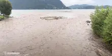 Lago Maggiore e torrenti del Verbano dopo una giornata di forti piogge