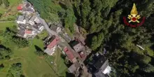 Varzo, la zona delle frane vista dall'elicottero
