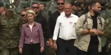 Polonia, von der Leyen e Tusk visitano il confine con la Bielorussia