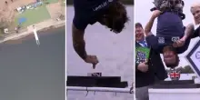 Salta da 73 metri e intinge il biscotto nel tè a testa in giù: il bungee jumping è da Guinness