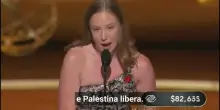 Emmy, il grido di Hannah Einbinder: "Vaff...lo dipartimento immigrazione e Palestina libera"