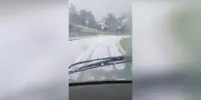 Strade di Langa imbiancate dalla grandine