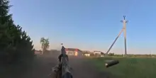 drone russo ucraina soldato spara schianto