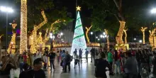 In Venezuela è già Natale: acceso l'albero in piazza a Caracas
