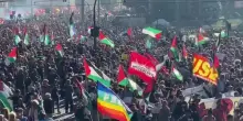 Roma, la marea umana della manifestazione in solidarietà con la popolazione di Gaza