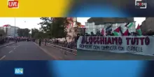 Manifestazioni per Gaza e la Flotilla - la diretta da Roma, Milano e Bologna