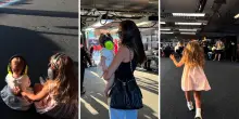 Tifo speciale per Valentino Rossi: in pista a Misano anche le figliolette e la compagna
