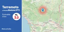 Terremoto oggi: una scossa di 3.0 ha fatto tremare l’Appenino emiliano
