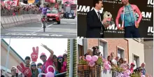 Marche e Castelraimondo in festa per il Giro d’Italia, Acquaroli premia Ulissi