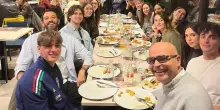 Val Bidente in festa con Pisilli. Zii, cugini e amici allo stadio: tifo, due gol e poi la pizza