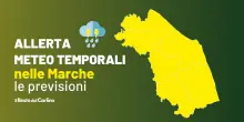 Temporali forti nelle Marche, scatta l’allerta: quando torna il sole