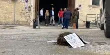 Letame lasciato davanti al tribunale: l’autore incastrato dalle telecamere