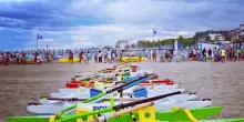Pattìni schierati a Grottammare. Nove rioni si sfidano nel palio