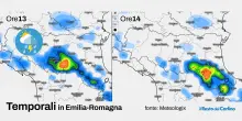 Maltempo oggi in Emilia-Romagna, temporali intensi: le zone colpite