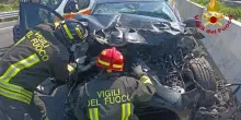 Tamponamento a catena in A14: otto feriti, uno grave