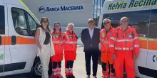 Le ambulanze di "HR Soccorso". Banca Macerata scongiura lo stop