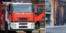 Incendio in centro ad Ancona: notato un uomo sospetto