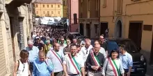 Pronto soccorso di Bazzano, in 300 al corteo di protesta: anche Sindaci Pd contro la Regione