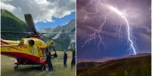 Escursionista colpito da un fulmine sull’Appennino modenese
