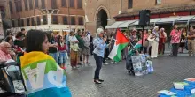 Bandiere della Palestina in piazza: "Diciamo stop allo scolasticidio"