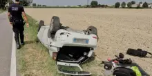 Incidente a Massa Lombarda: scontro tra due auto, 32enne ferito