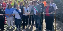 Taglio del nastro alla ciclopedonale