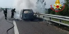Incendio in A1, traffico in tilt e 11 km di coda