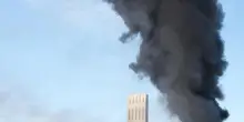 Inceneritore a fuoco a Coriano. Fumo visibile anche da Pesaro