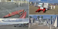 Furia del maltempo sulla costa romagnola, allarme e danni. Ma le spiagge sono aperte