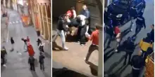 Rissa in via San Vitale, ragazza colpita al volto