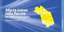 Vento forte, mareggiate e pioggia: nuova allerta nelle Marche, quanto dura il maltempo