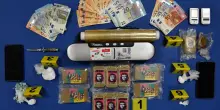Chili di droga da immettere sul mercato della costa, 2 trafficanti in manette