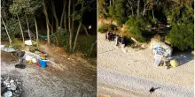 Riviera del Conero, campeggio selvaggio e falò: nei guai 44 giovani, multe fino a 1.000 euro