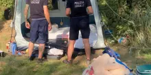 Campeggio abusivo, multa da 500 euro