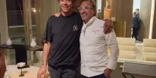 Valentino Rossi ospite vip al ristorante stellato Nostrano per una serata speciale