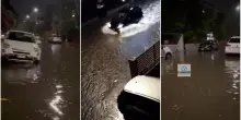Nubifragio a Forlì, strade come torrenti: oltre 75 mm di pioggia in mezz’ora / Video