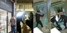 La spaccata da film a Gabicce: in 4 devastano la vetrina della gioielleria, bottino da 30mila euro
