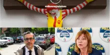 Bologna, polemica sulla mostra ‘Arte proibita’. Il pagliaccio del McDonald’s sulla croce, FdI: “Oltraggio inaccettabile”