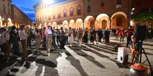 Flash mob contro l’annullamento del concerto di Romanovsky