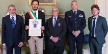 Consegnato il Diploma d’onore del blasone araldico del Nastro Azzurro