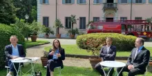 La vettura monoposto di Lauda esposta a Villa Clementina