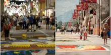 Le foto più belle dell'Infiorata 2025 nelle Marche