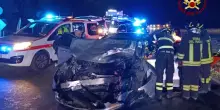 Schianto fra auto a Scandiano: quattro feriti, 2 molto gravi portati via in elicottero