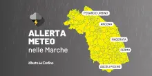 Tempesta e raffiche di vento nelle Marche: scatta una nuova allerta meteo