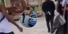 Rissa in piazza XX Settembre: tira fuori una pistola e il video finisce sui social
