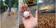 Grandine e nubifragi oggi in Emilia Romagna: allagamenti e strade chiuse. La diretta del maltempo