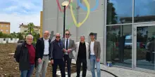 Palascherma, taglio del nastro "olimpico"