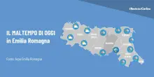 Dove piove forte oggi in Emilia Romagna e quali sono le zone più a rischio