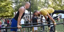 Area fitness nel parco dei Portici: "Anticipa la Casa della Comunità"